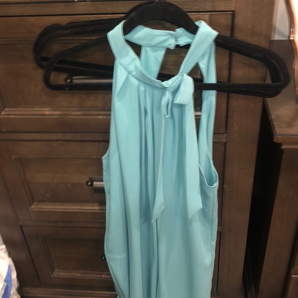 Teal BCBG dress